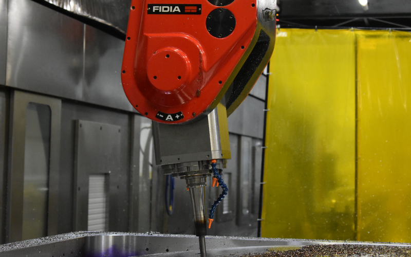 A FIDIA range milling machine. A tool for precision machining services